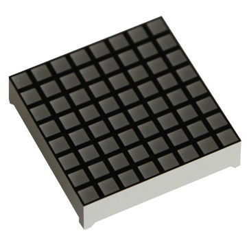 1.2 Inches 8 x 8 RGB Dot-matrix LED Display, Square Dot, with High Reliable and Intensity