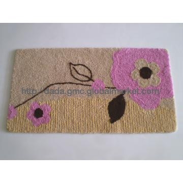Simple flower design door mat
