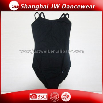 Black Camisole Skirted Girl Dance Leotards