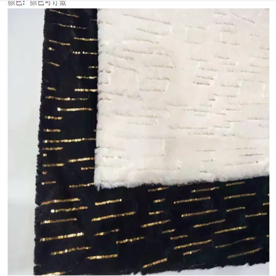 Hot Style Embroidery 3MM Sequined Vertical Stripes Flannel