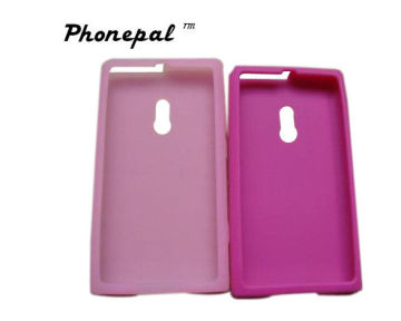 Pink / Black Advanced Design Pure Silicone Nokia Protective Coves For Nokia N800