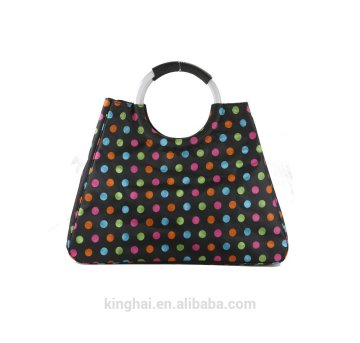 shopping bag with grommet handle/durable shopping bag/reusable shopping bag