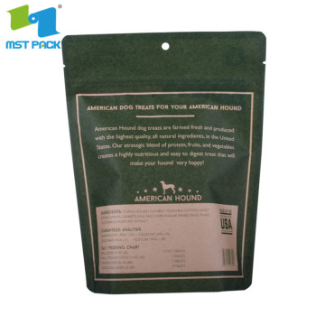 Pet Food Bag with Resealable Zipper