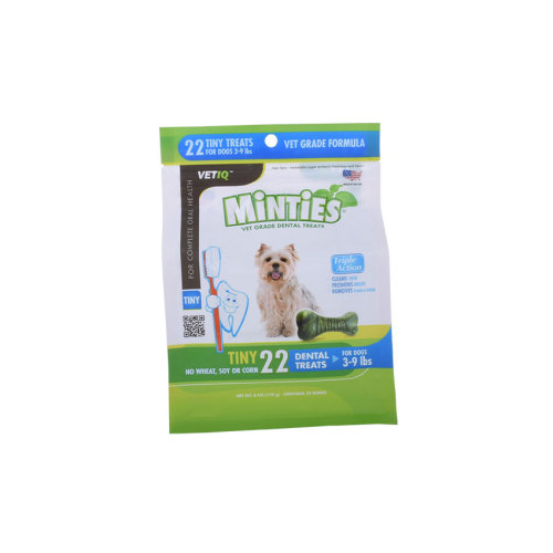 Reclosable Ziplock Pet Pet Food -verpakking van voedingskwaliteit