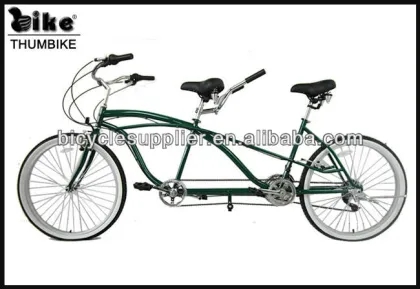 26 inch green hot style SHIMANO 18s tandem bike bicycle