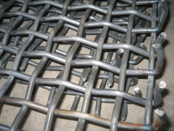 Heavy 65mn Crimped Steel Wire Mesh Screen for Mine Fr1
