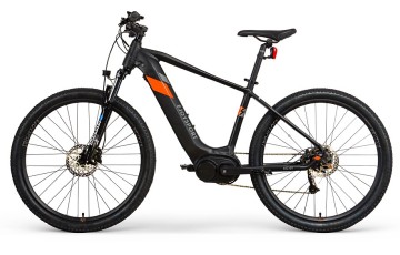 Grey Hardtail Electric Mountain Bike