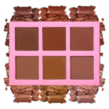 6-Color Natural Mineral Makeup Contour Palette - Hot Sale Bronzer Pressed Powder
