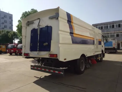 New HOWO 16 ton high pressure flushing sprinkler sweeper truck supplier