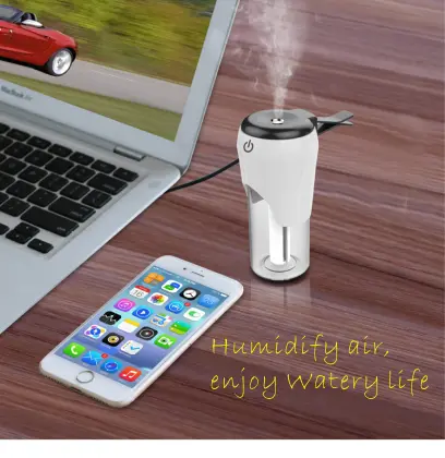 High quality plastic car charger with air humidifier car humidifier