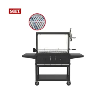 Stainless Steel Indoor BBQ Grill Indoor Charcoal Grill with Wheels