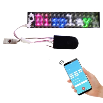 Programmable LED Hat with Dot Matrix Screen and Bluetooth App Control
