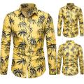 Comfortable Men's Long Sleeve Hawaiian Vacation