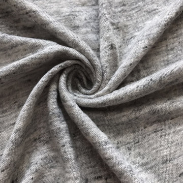 linen heather grey melange knitted jersey