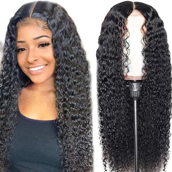 13*4 Water  Wave Glueless Swiss Lace Frontal Wigs Raw Human Hair Lace Wigs Virgin Cuticle Aligned Body Wave HD Lace Front Wig