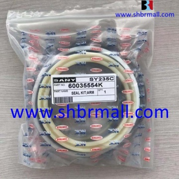 Kompletne zestawy uszczelniające do koparki SY-235C: Cylindry hydrauliczne 60035553K, 60035554K, 60035552k