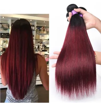 Wholesale Vendors Red  Human Hair Extension Bundles With Lace Frontal Closure Raw Mink Cuticle Aligned Hair Weave Weft