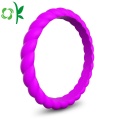 Custom Twist-shape Silicone Getah Perkahwinan Ring Ring