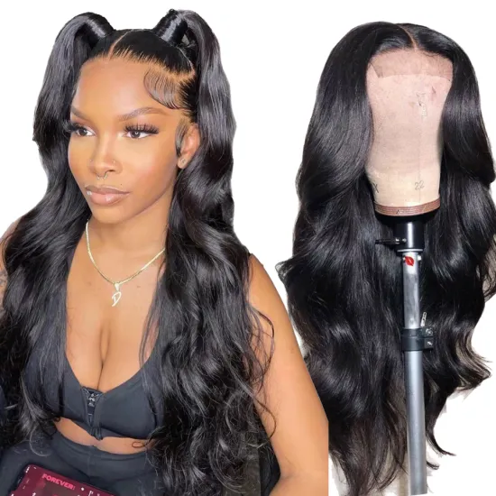 Virgin Cuticle Aligned Pre Plucked HD Full Lace Wigs, Straight Brazilian Lace Front Human Hair Wigs For Black Women