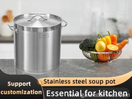 ステンレス鋼のストックポット Stainless Steel Stock Pot