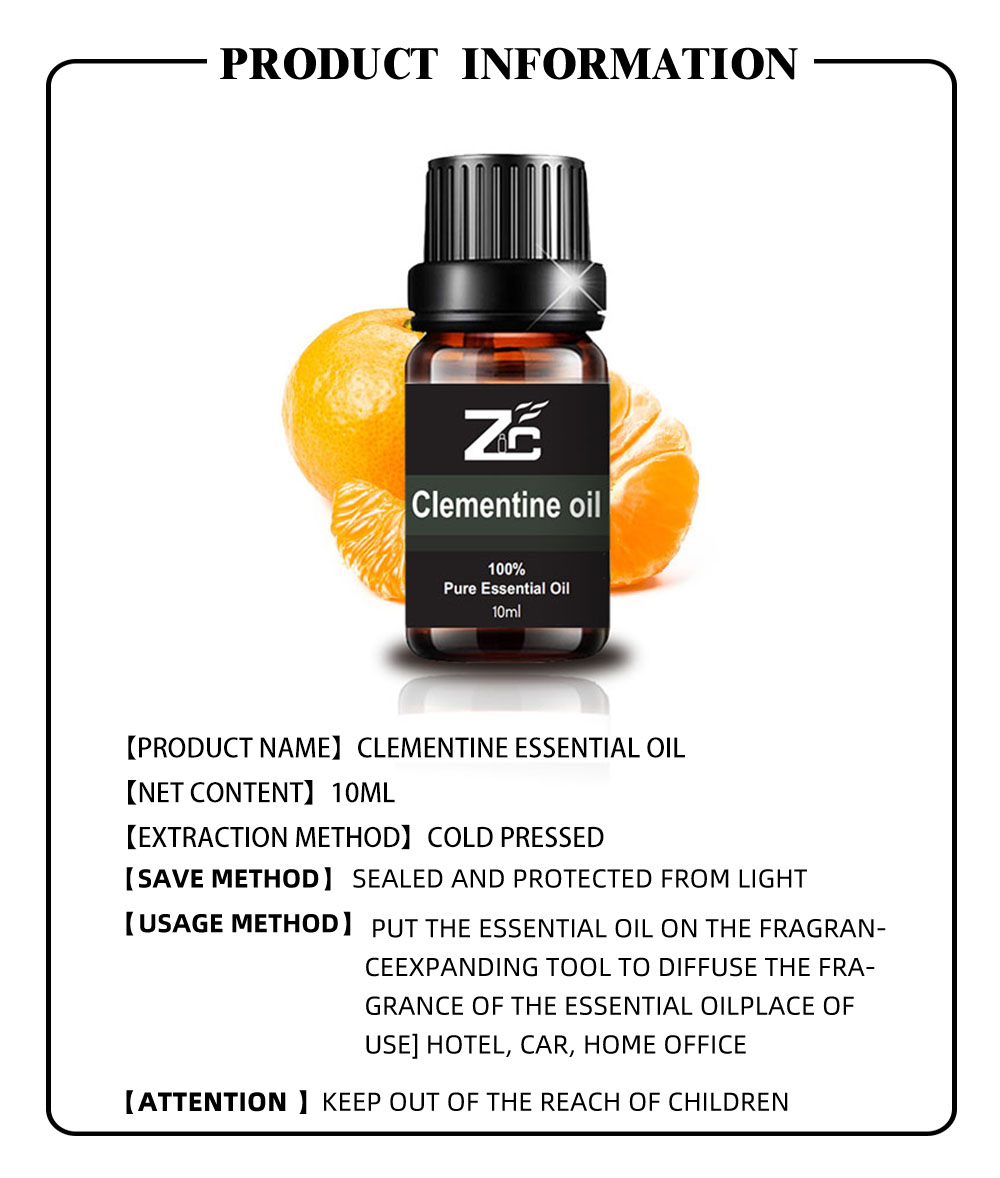 Clementine Oil Used in Body Hair Skin Care With High Quality