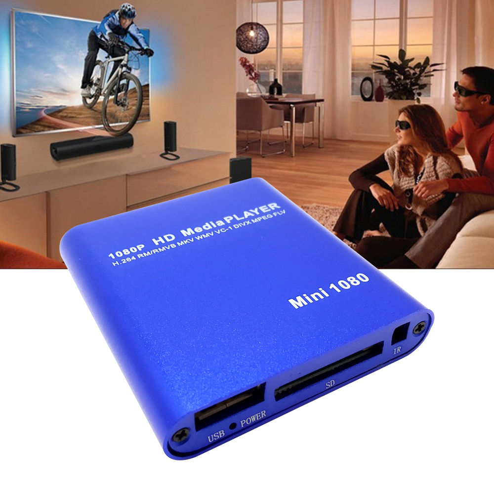 USB External Media Player Full HD 1080P HDD Multimedia Player With HDMI SD Media TV Box Support MKV H.264 RMVB WMV HDD Player