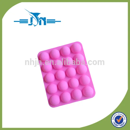 18 Silicone Ball Shaped Pop Cupcake Mold , Lollypop Sticks Baking Tray for Baking Hard Candy Chocolate