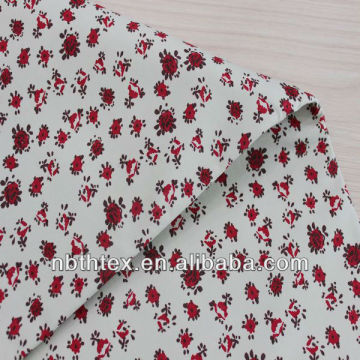 32/2x16 women coat rose flower printed cotton fabric