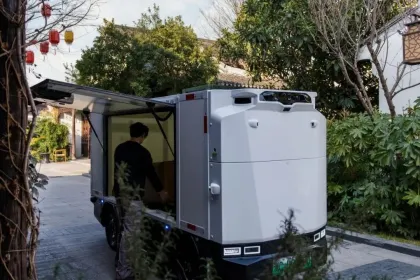 EU Cold Chain Autonomous Logistics Van for European Food Delivery
