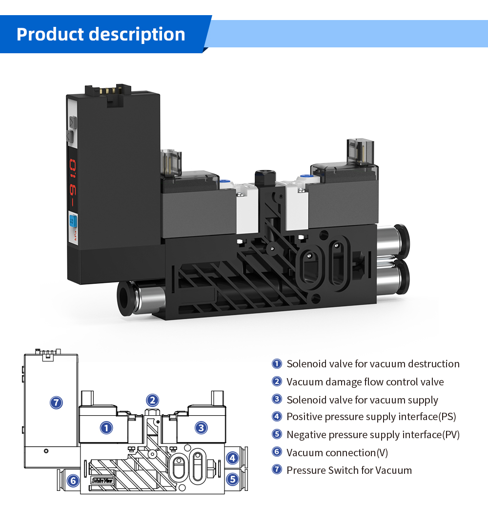 Monolithic Micro integrated vacuum pump unitSVNP_01