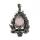 Gemstone Crystal 12MM CAB Silver Skull Stone Pendant 50x30mm Natural Stone Skeleton Pendants for Diy Jewelry Making