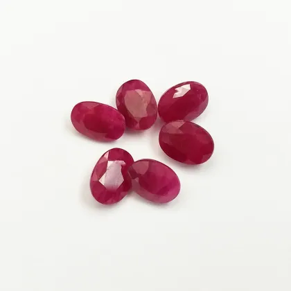 Loose Ruby Gemstones Egg Shape Gems Wholesale Prices
