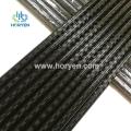 Glossy roll wrapped carbon fiber spread tow tube