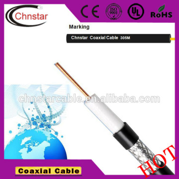 2015 hot selling RG11 braided best coaxial cable in ISO9001 CE standard