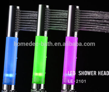 New Design Round Rod Water Saving Hand-held LED hand shower