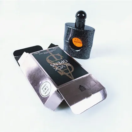 Rose Gold Paper Emboss Logo Perfume Box
