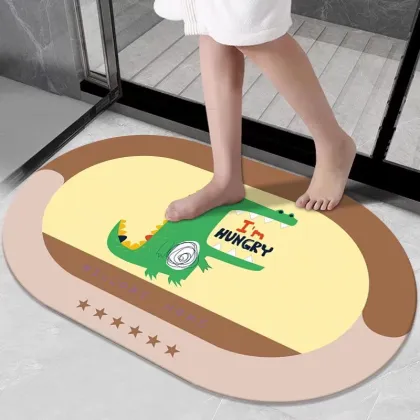 Water Absorbent Diatom Mud Diatomaceous Earth Bath Mat