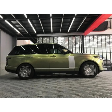 Glossy City Bamboo Green metallic foil Vinyl wrap