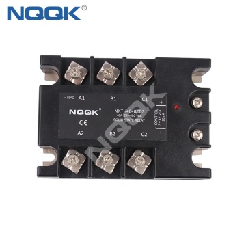 DC or AC Control 10-120A Three Phase Solid State Relay with LED Indicator