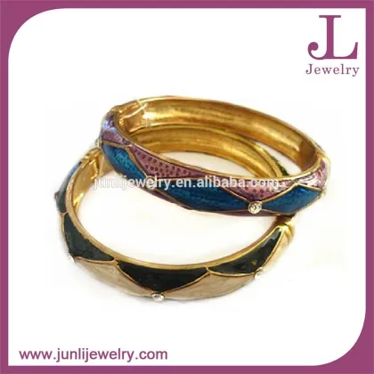 Saudi Gold Jewelry Bracelet Rhinestone Alloy Gold Bracelet Design For Girls