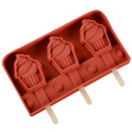 Ice cream mold with wooden sticks