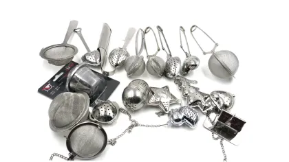 sun shape unique stainless steel tea strainer