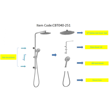 Nouvel ensemble de douche de conception humanisée