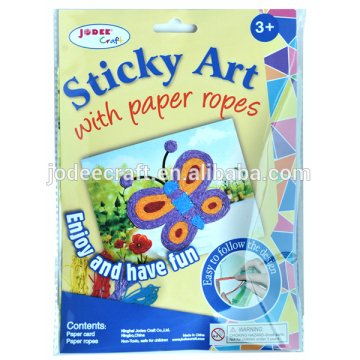 2016 hot sell colorful paper ropes easy craft ideas for kids