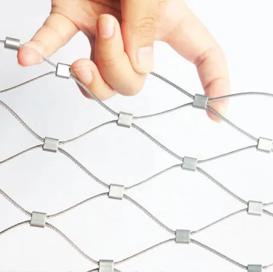 304/316 Stainless Steel Wire Rope Mesh Net for Bridge Protection and Zoo Handrails