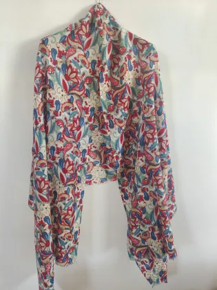 Worst Cashmere Blended with Silk Printed Shawl