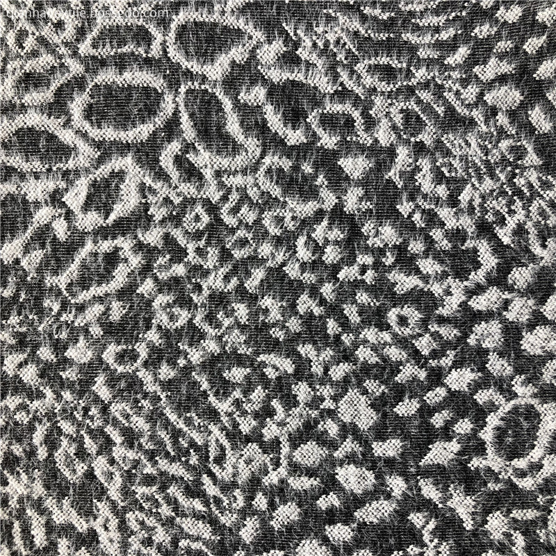 Hacci polyester nylon jacquard knit sweater fabric