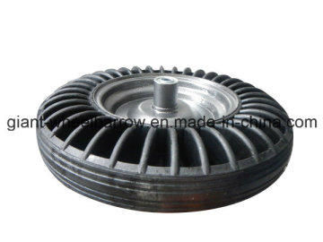 Wheelbarrow Solid Rubber Wheel 3.50-8 with Special Shape