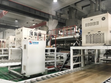 PROFESSIONAL HIGH QUALITY PVC FLOORING BOARD MACHINE LINE