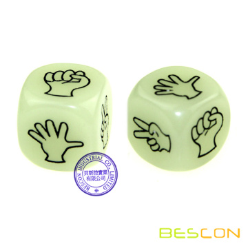 Set de dados luminoso 5 x sexo